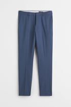H & M - Slim Fit Suit Pants - Blue