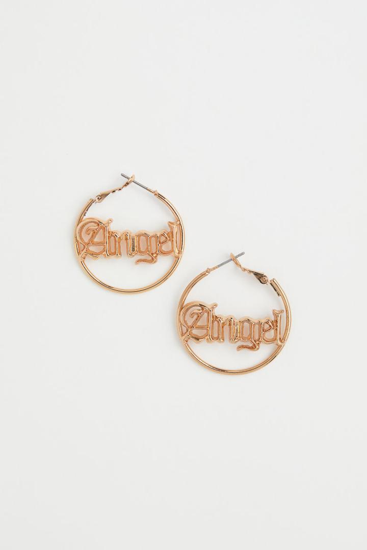 H & M - Earrings - Gold