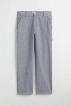 H & M - Cotton Twill Pants - Blue