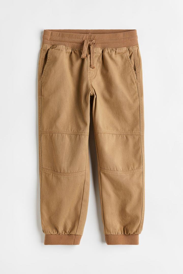 H & M - Adjustable Fit Joggers - Beige