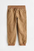 H & M - Adjustable Fit Joggers - Beige