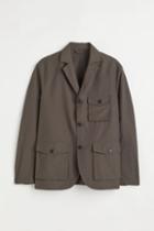H & M - Regular Fit Unconstructed Jacket - Green