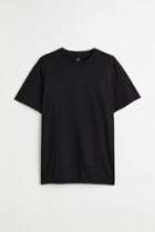 H & M - Regular Fit Crew-neck T-shirt - Black