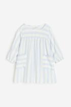 H & M - Pocket-detail Dress - Blue