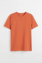 H & M - Slim Fit Round-necked T-shirt - Orange
