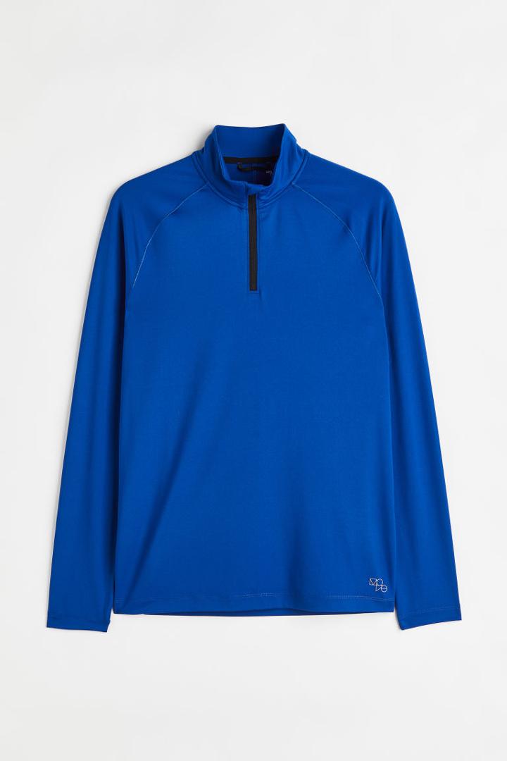 H & M - Long-sleeved Sports Shirt - Blue