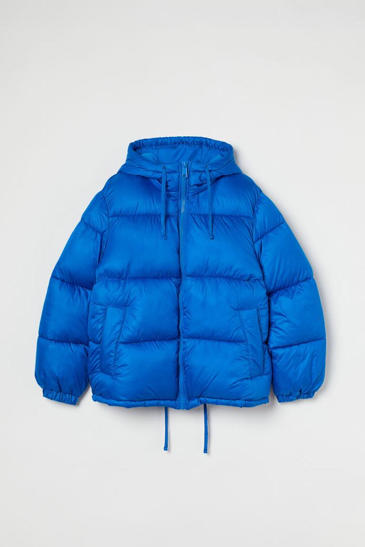 H & M - H & M+ Hooded Puffer Jacket - Blue
