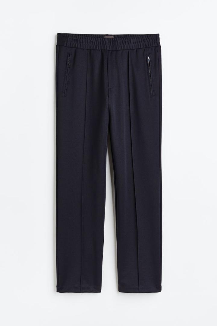 H & M - Regular Fit Dressy Joggers - Blue