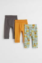 H & M - 3-pack Cotton Pants - Gray