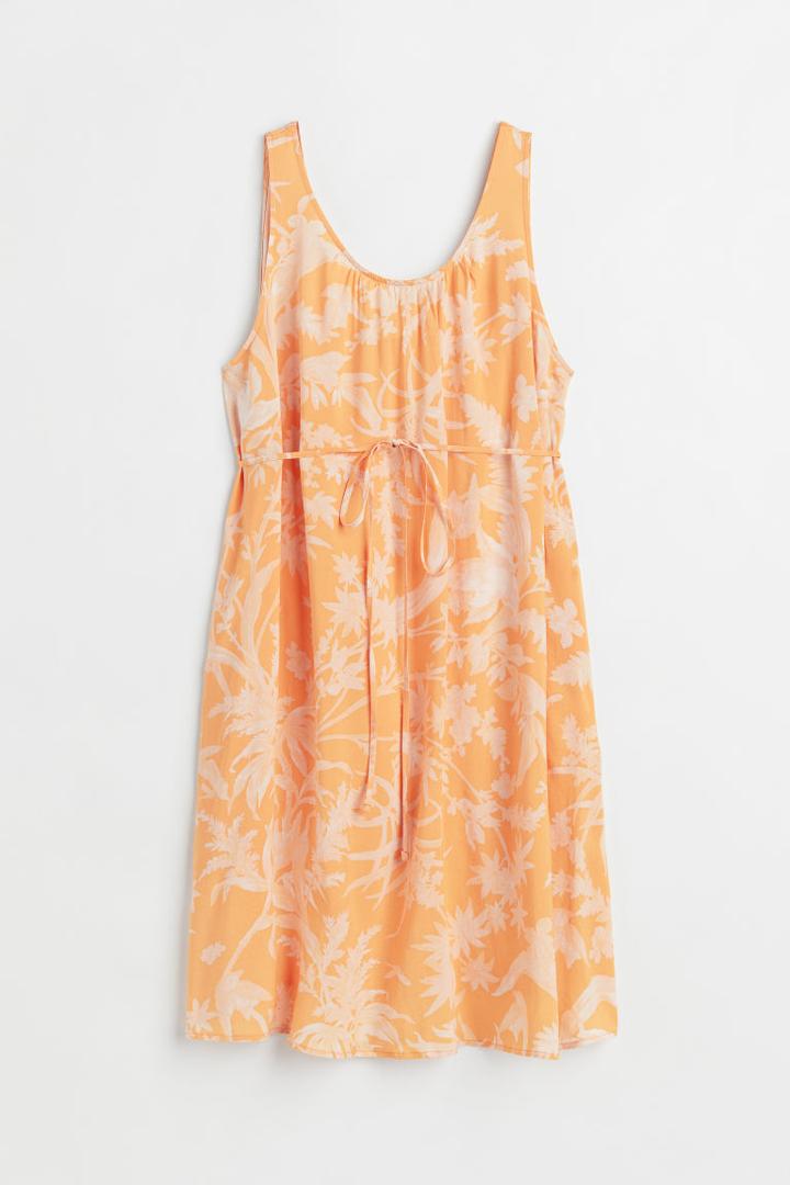 H & M - Mama Low-backed Dress - Yellow