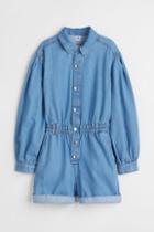 H & M - Denim Romper - Blue