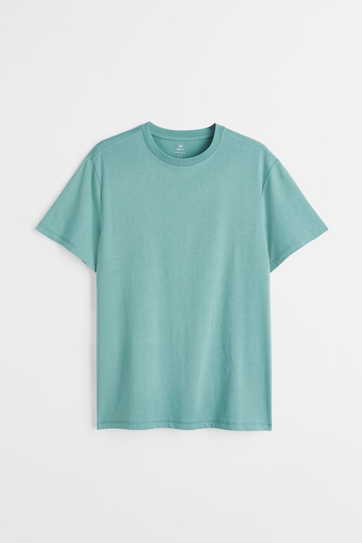H & M - Regular Fit Coolmax T-shirt - Turquoise