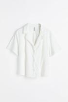 H & M - Terry Resort Shirt - White