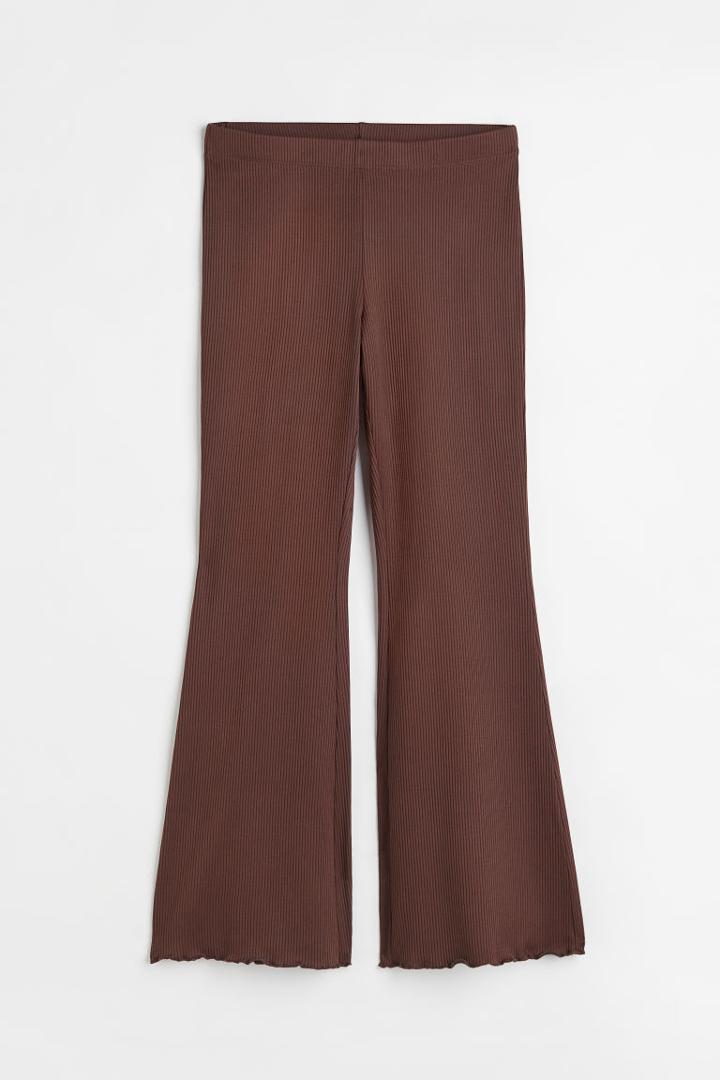 H & M - H & M+ Ribbed Pants - Brown