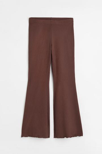 H & M - H & M+ Ribbed Pants - Brown