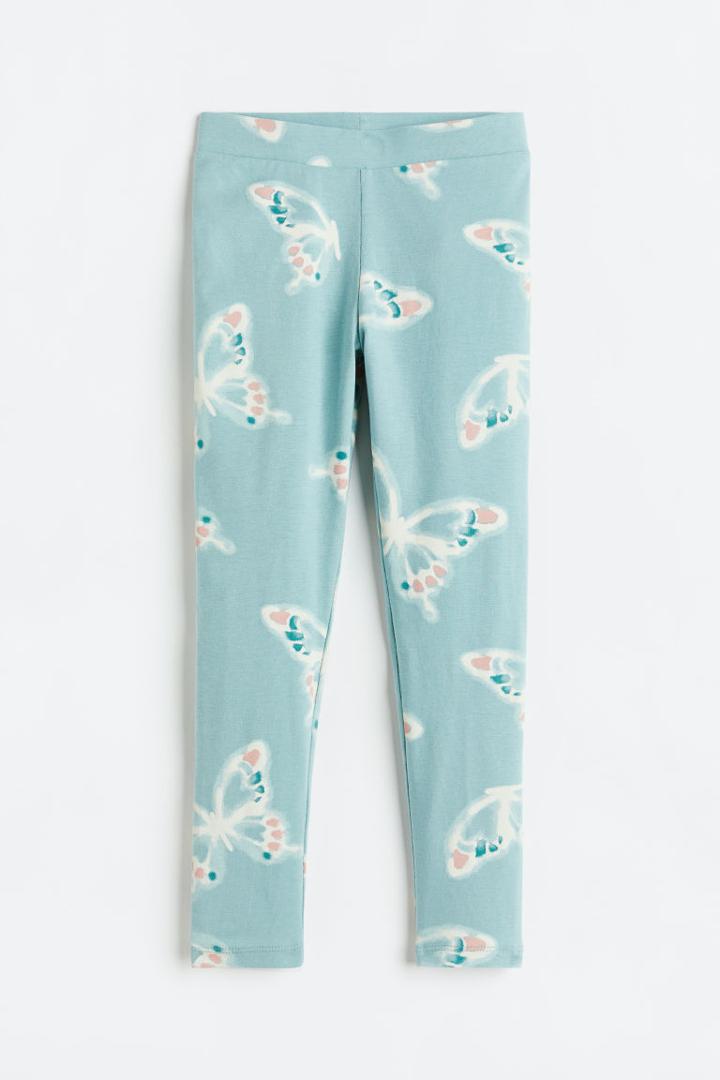 H & M - Leggings - Turquoise