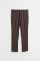 H & M - Slim Fit Suit Pants - Brown