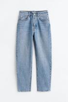 H & M - Tapered High Ankle Jeans - Blue