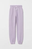 H & M - Relaxed Fit Joggers - Purple