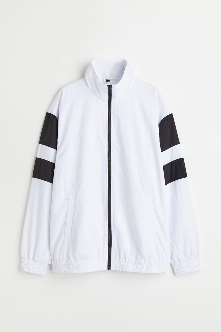 H & M - Sporty Nylon Jacket - White