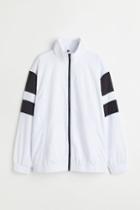 H & M - Sporty Nylon Jacket - White