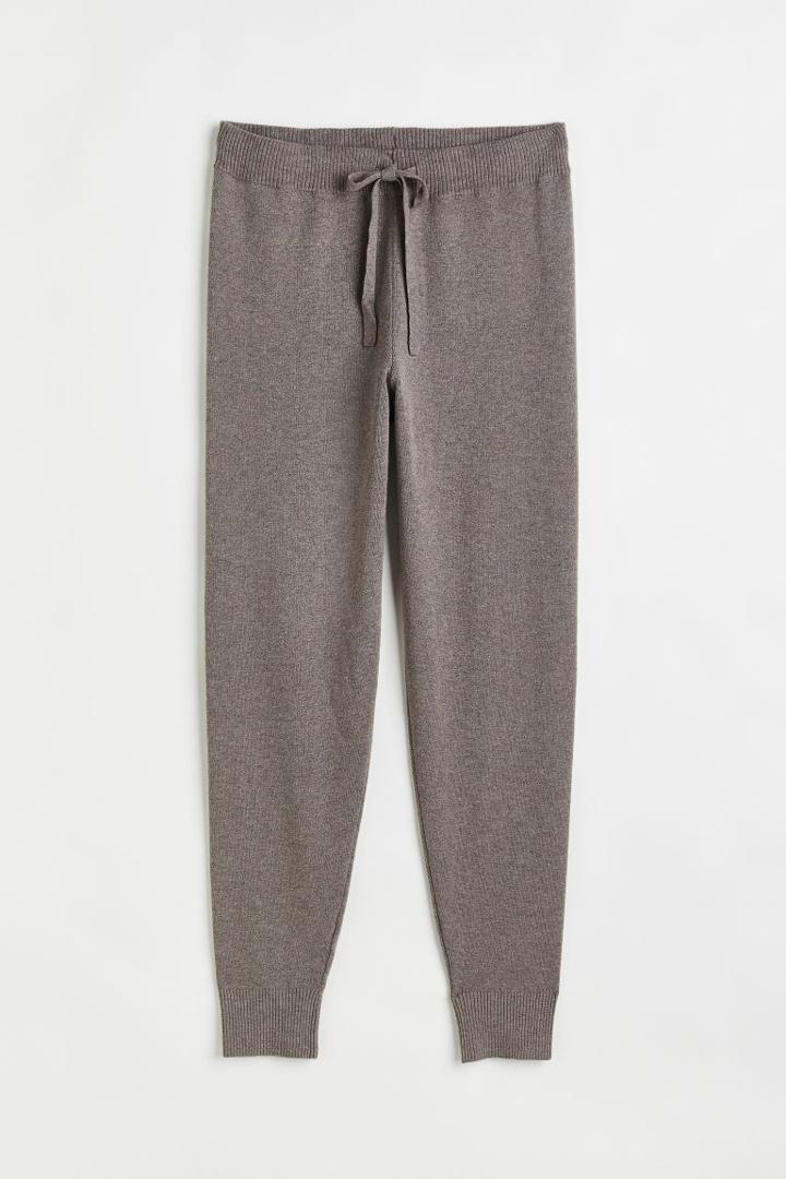 H & M - Knit Joggers - Brown