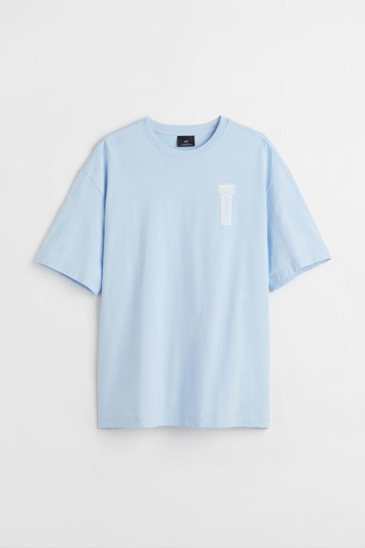 H & M - Relaxed Fit T-shirt - Blue