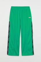H & M - H & M+ Wide-leg Sports Joggers - Green