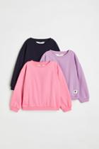 H & M - 3-pack Sweatshirts - Pink