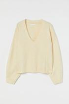 H & M - Knit Sweater - Yellow