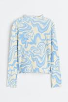 H & M - Long-sleeved Top - Blue