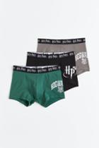 H & M - 3-pack Printed Boxer Shorts - Green