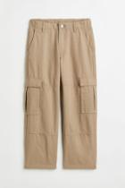 H & M - Cotton Cargo Pants - Beige