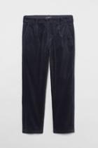 H & M - Regular Fit Corduroy Pants - Blue