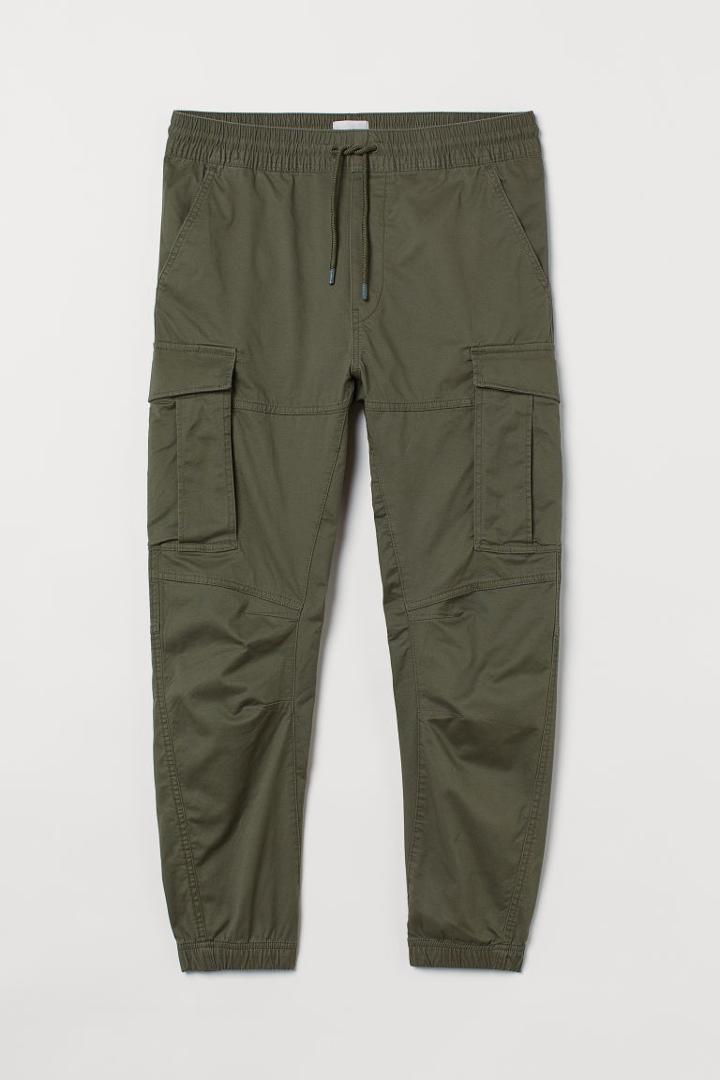 H & M - Cargo Joggers - Green