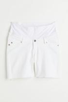 H & M - Mama Denim Shorts - White