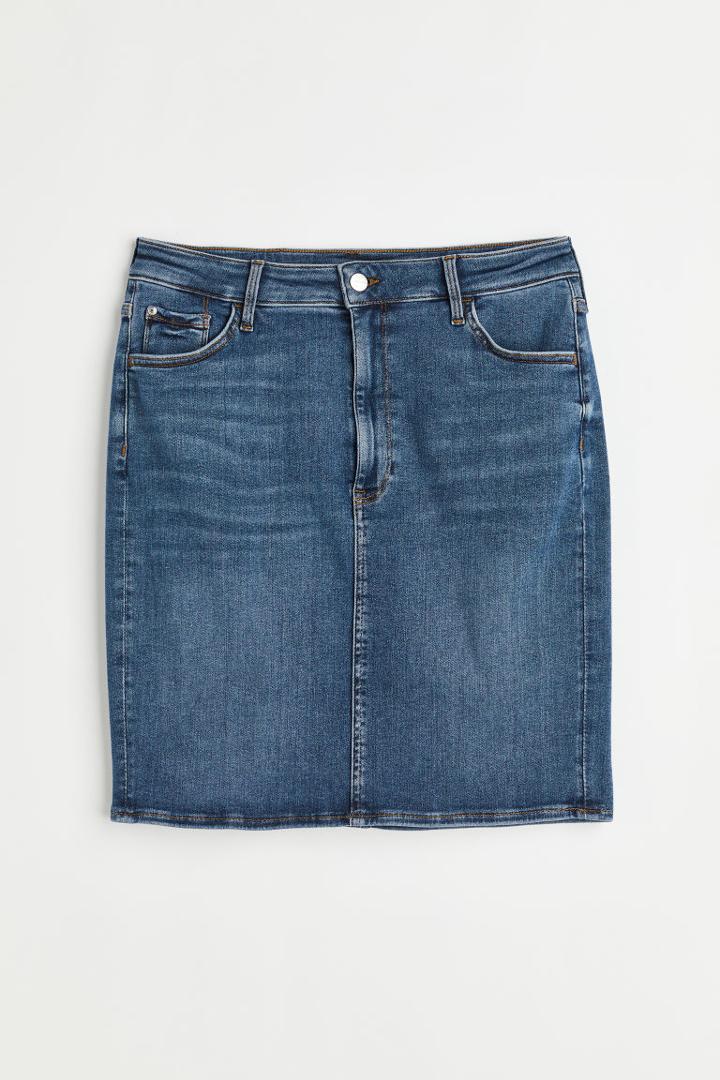 H & M - H & M+ True To You Denim Skirt - Blue