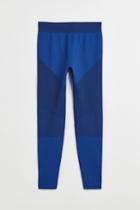 H & M - Seamless Base Layer Tights - Blue
