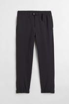 H & M - Regular Fit Belted Pants - Black