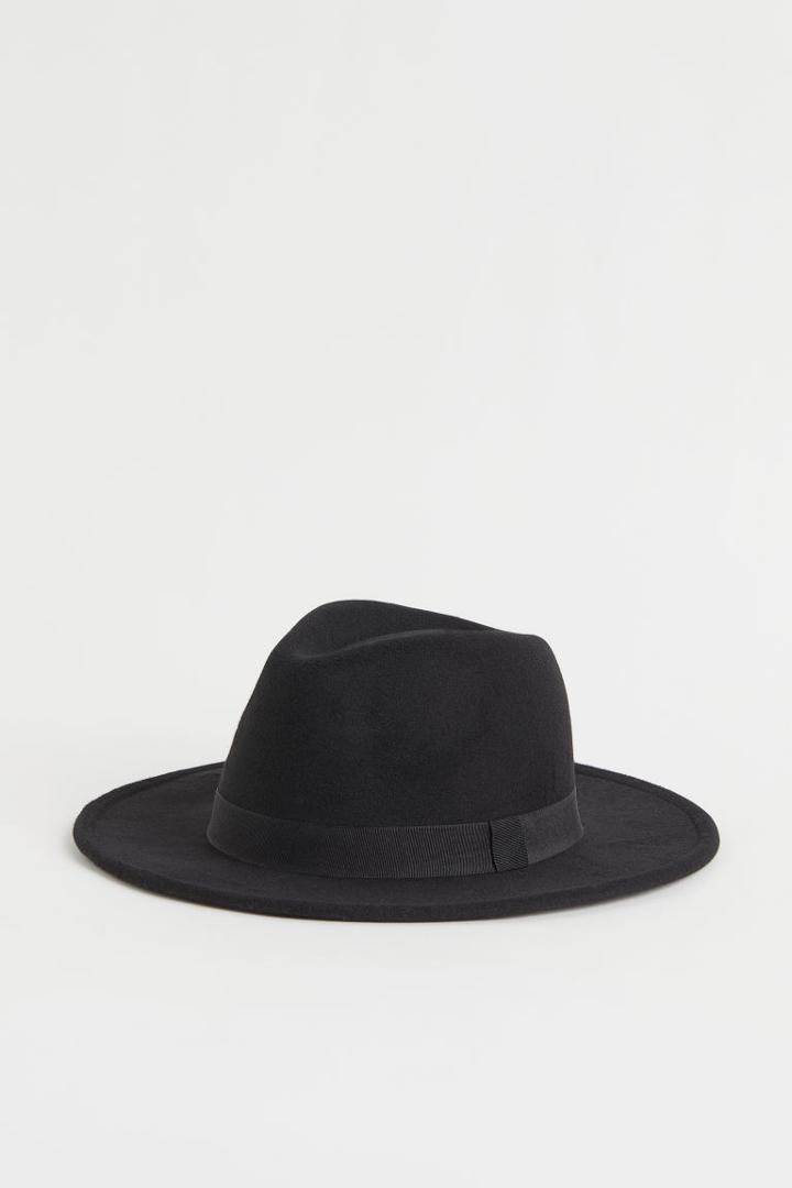 H & M - Felt Hat - Black