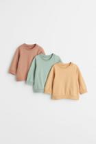 H & M - 3-pack Cotton Sweatshirts - Beige