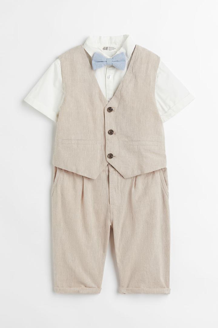 H & M - 4-piece Set - Brown