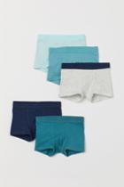 H & M - 5-pack Boxer Shorts - Turquoise
