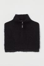 H & M - Rib-knit Turtleneck Collar - Black