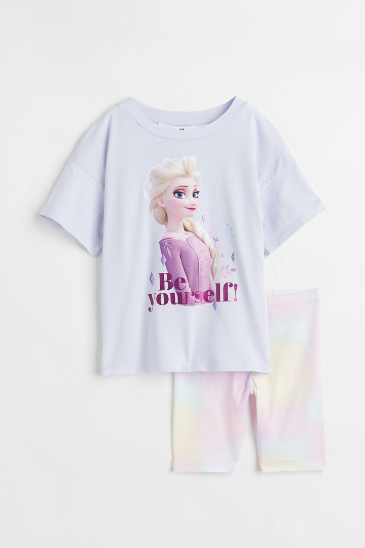 H & M - 2-piece Printed Set - Blue