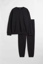 H & M - 2-piece Relaxed Fit Set - Black