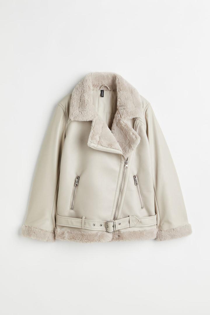 H & M - Biker Jacket - Brown