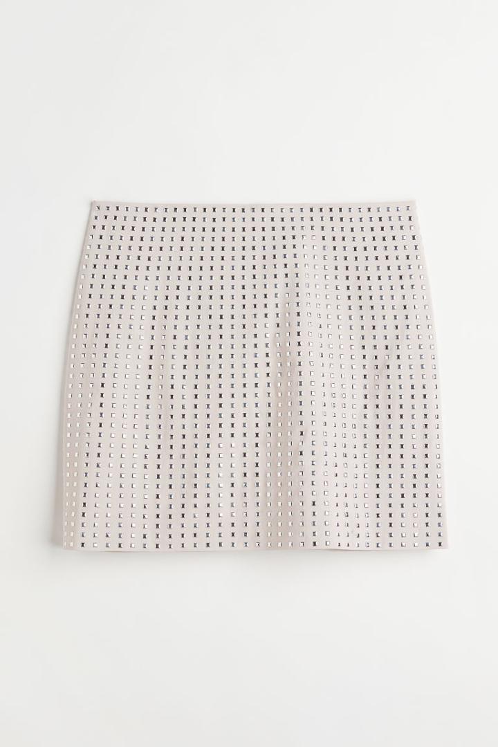 H & M - Short Skirt - Beige
