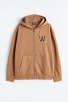 H & M - Relaxed Fit Hooded Jacket - Beige