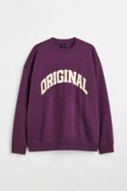 H & M - Oversized Fit Sweatshirt - Purple